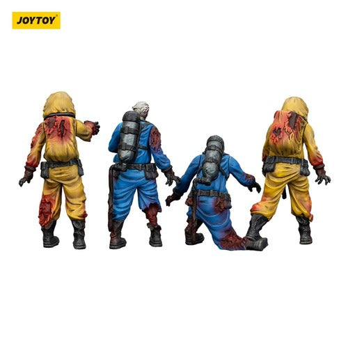 Zombie pack 4 figurines Dark Source Biochemical Lab Team 8 cm