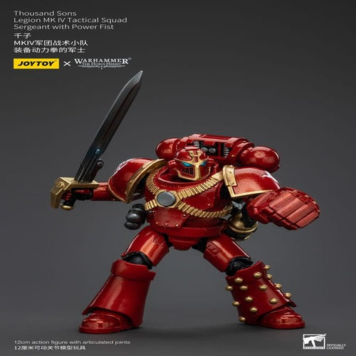 Warhammer The Horus Heresy figurine 1/18 Thousand Sons Legion MK IV Tactical Squad Sergeant with Power Fist 12 cm