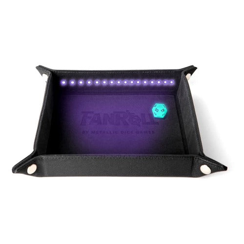 FanRoll Shadowlight Faltbarer Blacklight Würfelteller Black