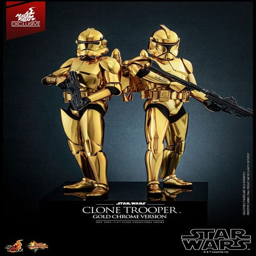 Star Wars figurine 1/6 Clone Trooper (Gold Chrome Version) Exclusive 30 cm