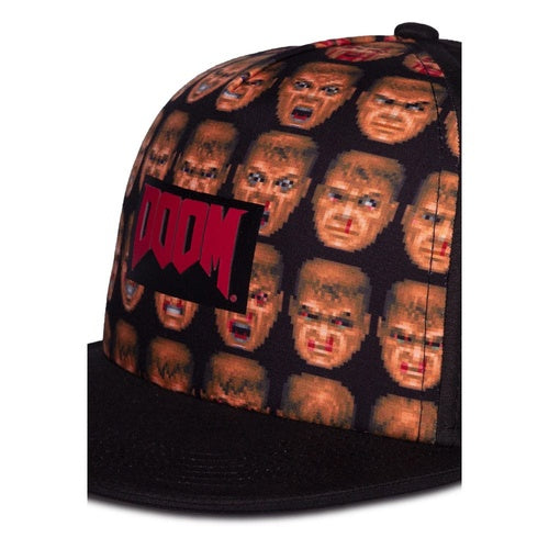 Doom casquette baseball Doom Faces Background