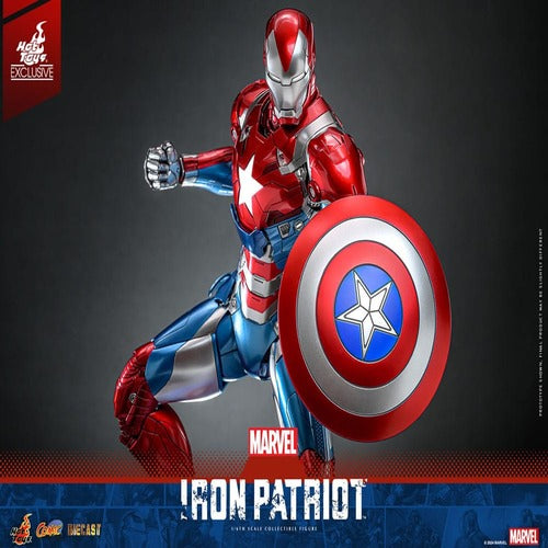 Marvel figurine Comic Masterpiece Diecast 1/6 Iron Patriot Hot Toys Exclusive 32 cm