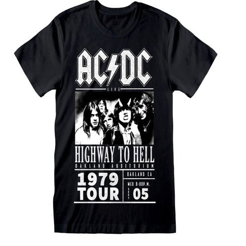 AC/DC T-Shirt Highway To Hell 1979 Tour Black (XL)