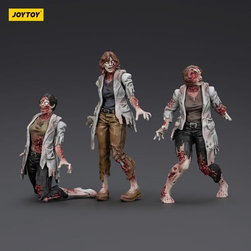 Zombie pack 3 figurines Dark Source Scientists (Female) 8 cm