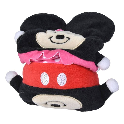 Disney: Mickey peluche réversible Mickey/Minnie 8 cm