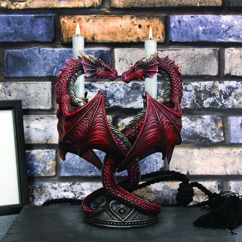 Anne Stokes bougeoir Dragon Heart Valentine's Edition 23 cm
