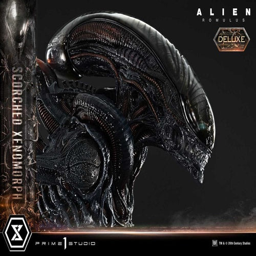 Alien: Romulus statuette Museum Masterline XL 1/3 Scorched Xenomorph Deluxe Version 98 cm