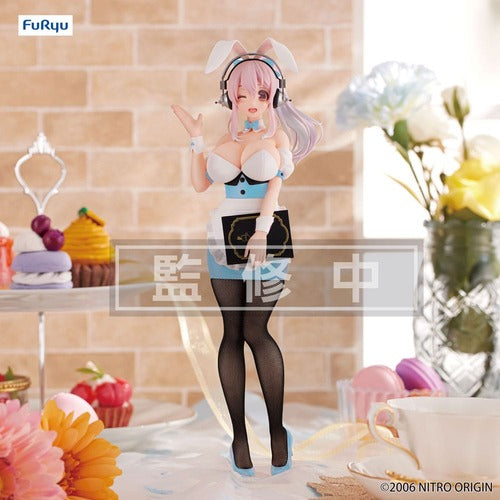 Super Sonico statuette PVC BiCute Bunnies Waitress Light Blue Color Ver. 28 cm