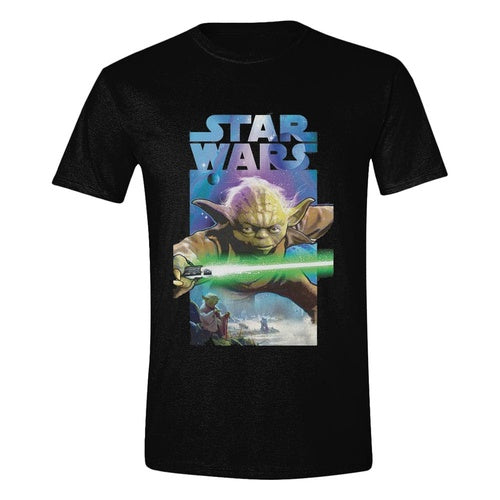 Star Wars T-Shirt Yoda Poster (M)