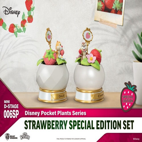 Disney assortiment statuettes Mini Diorama Stage Pocket Plants Series Strawberry Special Edition Set 12 cm