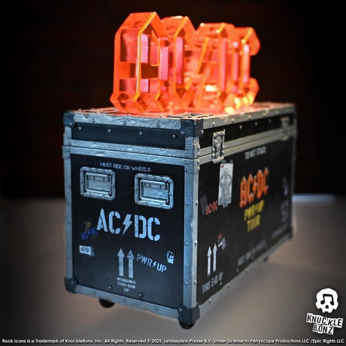 AC/DC statuette Rock Ikonz On Tour PWR UP Tour Road Case
