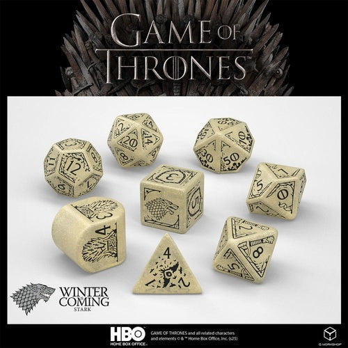 Game of Thrones pack dés Stark (8)