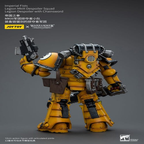 Warhammer The Horus Heresy figurine 1/18 Imperial Fists Legion MkIII Despoiler Squad Legion Despoiler with Chainsword 12 cm