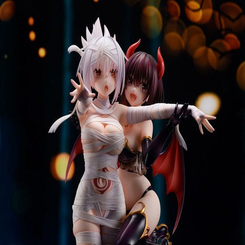 Ayakashi Triangle statuette PVC Matsuri Kazamaki & Suzu Kanade & Shirogane 25 cm