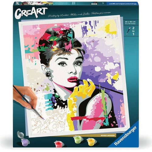 Audrey Hepburn set de peinture par numéros CreArt 30 x 40 cm