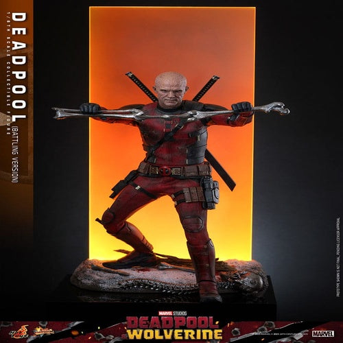 Deadpool & Wolverine Movie Masterpiece Actionfigur 1/6 Deadpool (Battling Version) 31 cm