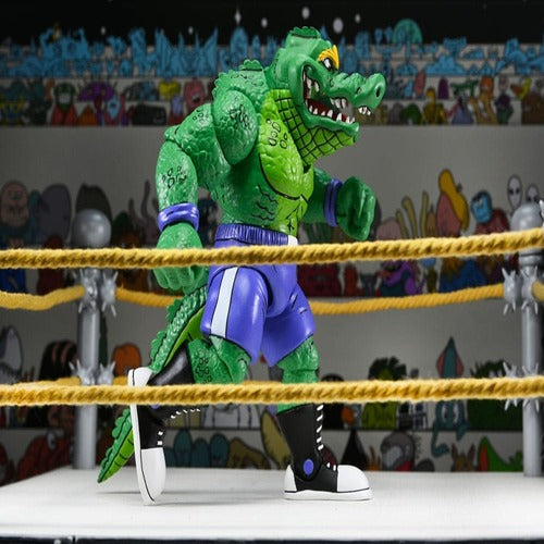 Tortues Ninja (Archie Comics) figurine Stump Wrestling Leatherhead 18 cm