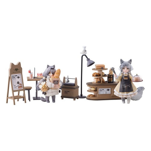Decorated Life Collection statuette PVC Tea Time Cats - Cat Town Bakery Staff & Customer Set 12 cm