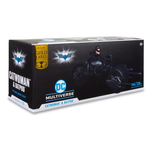 DC Multiverse véhicule Batpod with Catwoman (The Dark Knight Rises)