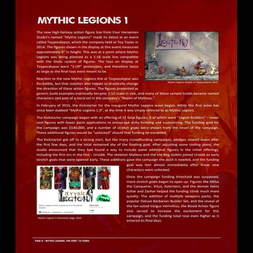 Mythic Legions: The First 10 Year livre Hardcover *ANGLAIS*