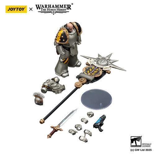 Warhammer The Horus Heresy figurine 1/18 lron Warriors Command Squad Chosen with Legion Standard 12 cm