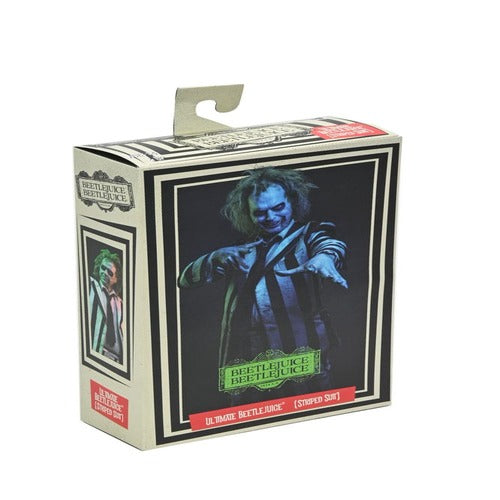 Beetlejuice Beetlejuice figurine 7 Scale Ultimate Striped Suit Beetlejuice 18 cm