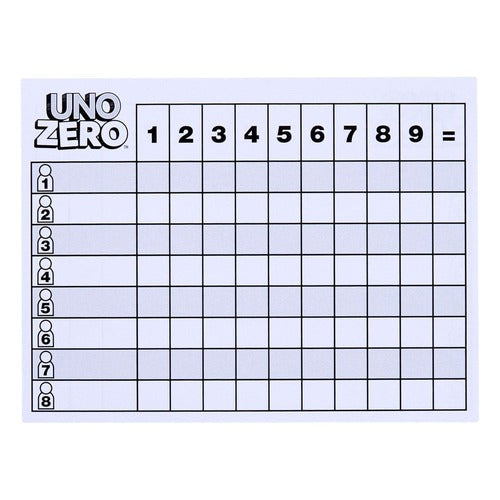 UNO Zero jeux de cartes