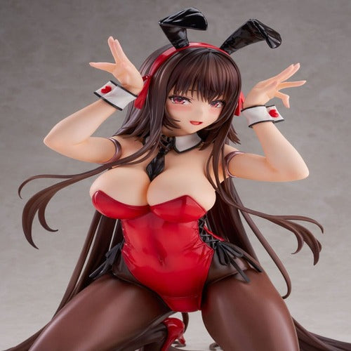 Amakano 2+ statuette PVC 1/4 Yuuhi Kurohime Bunny Suit Ver. 32 cm