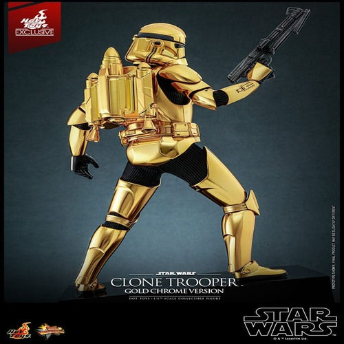 Star Wars figurine 1/6 Clone Trooper (Gold Chrome Version) Exclusive 30 cm