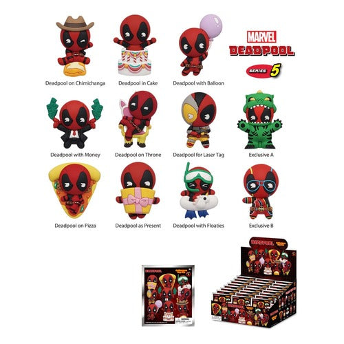 Deadpool présentoir porte-clés sac à dos 3DSeries 5 (24)