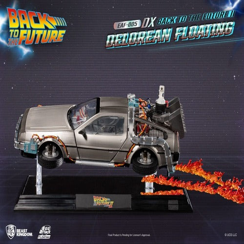 Back to the Future Statuette Egg Attack Floating Back to the Future II DeLorean Deluxe Version heo EU Exclusive 20 cm