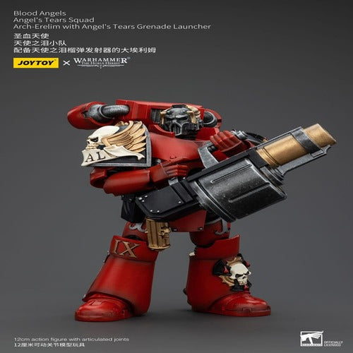 Warhammer The Horus Heresy figurine 1/18 Blood Angels Angel's Tears Squad Arch-Erelim with Angel's Tears Grenade Launcher 12 cm