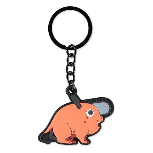 Chainsaw Man porte-clés caoutchouc Pochita Sitting