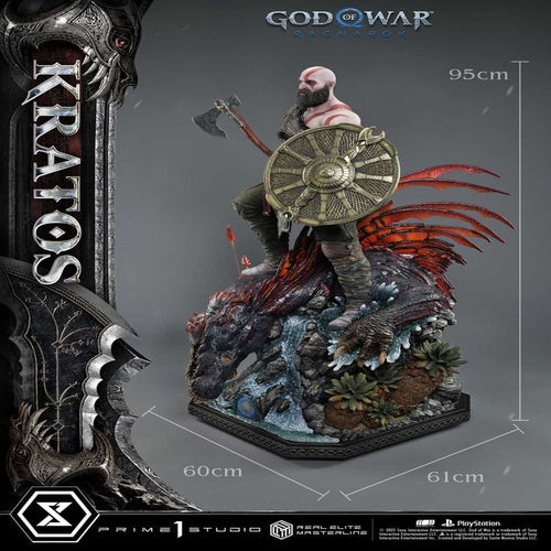 God of War: Ragnarok Real Elite Masterline Series Statue 1/3 Kratos 95 cm