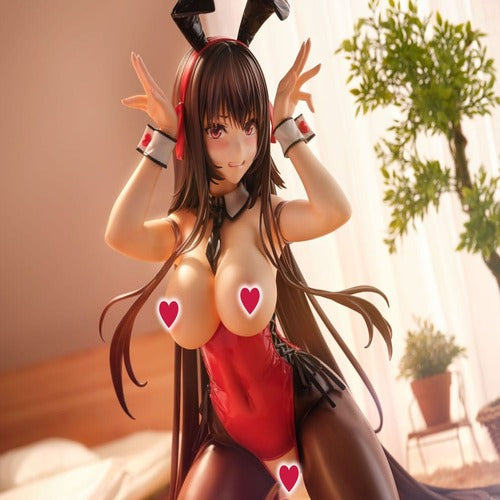 Amakano 2+ statuette PVC 1/4 Yuuhi Kurohime Bunny Suit Ver. 32 cm