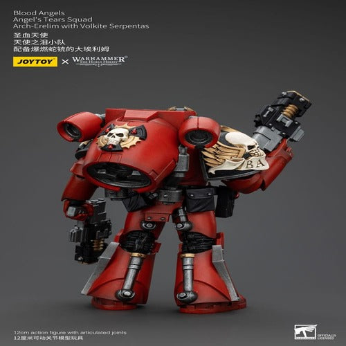 Warhammer The Horus Heresy figurine 1/18 Blood Angels Angel's Tears Squad Arch-Erelim with Volkite Serpentas 12 cm