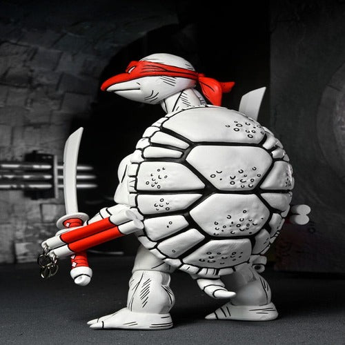 Tortues Ninja (Mirage Comics) pack 2 figurines Black and White First Turtles 18 cm