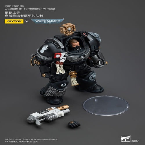 Warhammer 40k figurine 1/18 Iron Hands Captain in Terminator Armour 14 cm