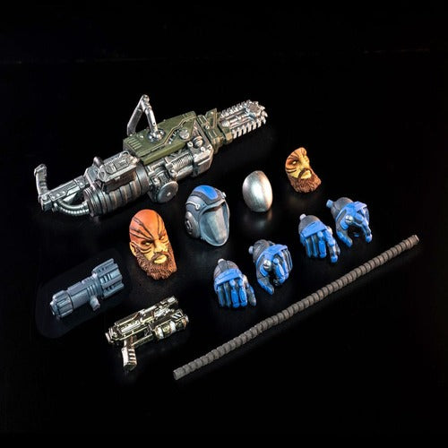 Cosmic Legions: OxKrewe Book One Thraxxon figurine Vellok Speer (Deluxe)