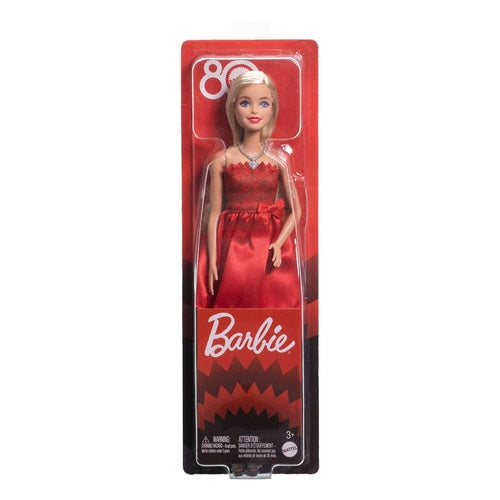 Barbie 80th Anniversary Puppe Ruby Red