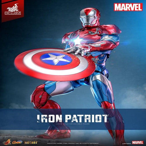 Marvel figurine Comic Masterpiece Diecast 1/6 Iron Patriot Hot Toys Exclusive 32 cm