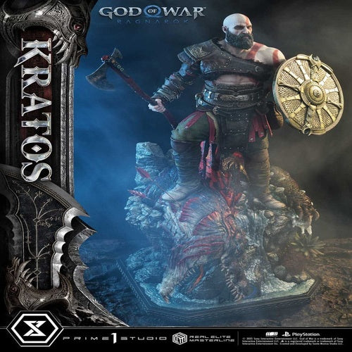 God of War: Ragnarok Real Elite Masterline Series Statue 1/3 Kratos 95 cm