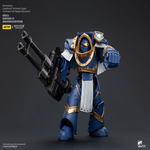 Warhammer The Horus Heresy figurine 1/18 Uitramarines Cataphractii Terminator Squad Terminator with Reaper Autocannon 14 cm