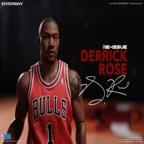 NBA Collection figurine Real Masterpiece 1/6 Derrick Rose Limited Retro Edition 30 cm