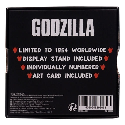 Godzilla médaillon 70th Anniversary Limited Edition