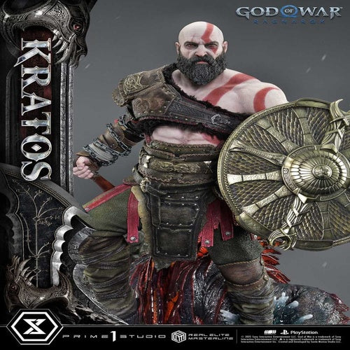 God of War: Ragnarok Real Elite Masterline Series Statue 1/3 Kratos 95 cm
