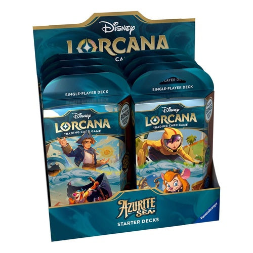Disney Lorcana TCG présentoir decks de démarrage Azurite Sea (8) *ANGLAIS*