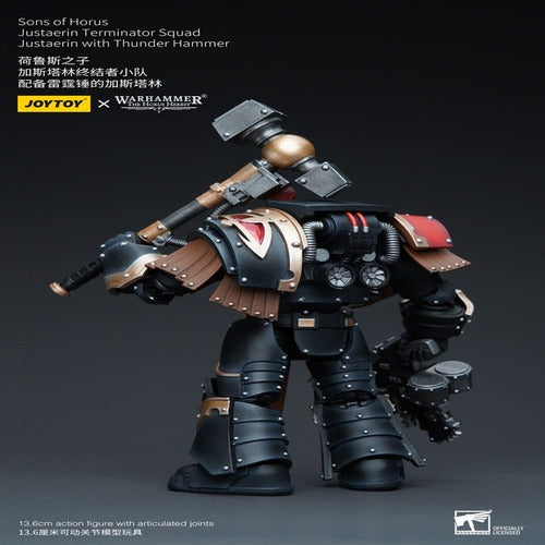 Warhammer The Horus Heresy figurine 1/18 Sons of Horus Justaerin Terminator Squad Justaerin with Thunder Hammer 12 cm