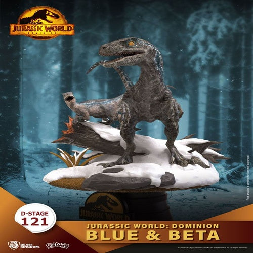 Jurassic World: Ein neues Zeitalter D-Stage PVC Diorama Blue & Beta 13 cm reproduktion