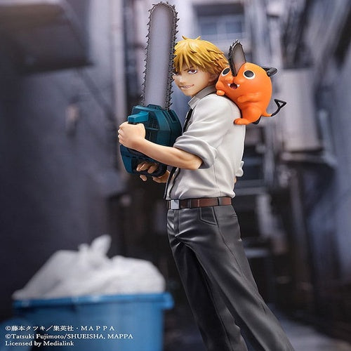 Chainsaw Man statuette S-Fire PVC 1/7 Denji & Pochita 24 cm